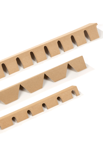 Notched Cardboard angles – corners type U or notched type V  - image
